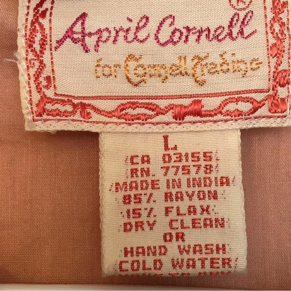 April Cornell Floral Pink Quilted Jacket - Picture 6 of 6